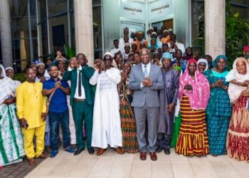 Guinée: les déguerpis de Kaporo-rails étaient à la Primature pour remercier les autorités de la Transition