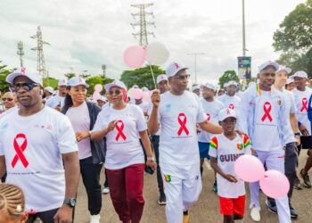 Lutte contre le cancer du sein : le premier ministre a lancé la 1ère édition de la marche rose