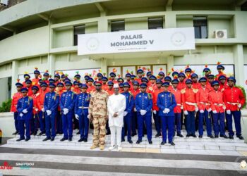 Palais Mohamed V: deux promotions d&rsquo;élèves officiers ont prêté serment devant le Président de la Transition