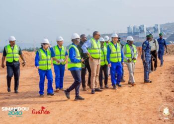 Guinée : Visite du site du projet Amaria par le Ministre de l’Énergie, de l’Hydraulique et des Hydrocarbures en prélude à la reprise officielle des travaux