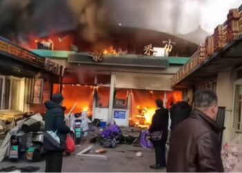 Incendie en Chine : Au moins 8 personnes ont été tuées dans les flammes