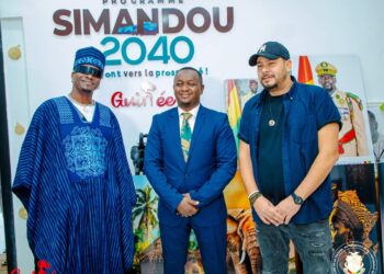 Culture: le Ministre Moussa Moïse Sylla a reçu en audience Debordo et Ben Wallace avant leur concert en Guinée