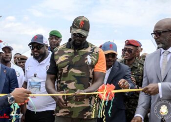 Tanènè ( Dubréka) : Le président de la transition a inauguré l’unique pont à péage en Guinée
