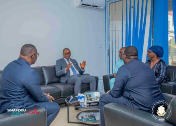 L&rsquo;Energie: Visite du Ministre Aboubacar CAMARA à la Direction Générale de la Société de Gestion de l’Énergie des Ouvrages du Haut Bassin du fleuve Sénégal en Guinée