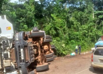 Route Nzérékoré-Beyla: Un accident de la circulation a fait un blessé et des dégâts matériels