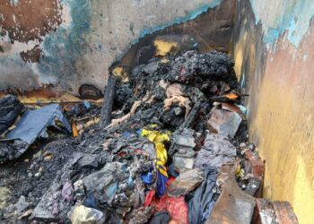 Incendie à Gbessia : Le domicile du journaliste Aly Sylla réduit en centre par les flammes