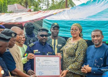 Sécurité routière: Clôture de la Compagnie d’Escorte, de Protection et d’Intervention Routière à la  CMIS Nº4 à Entag