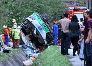 Malaisie: Au moins 15 personnes sont mortes dans un accident de bus