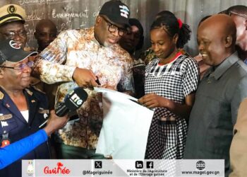 Lancement CEE à N&rsquo;Zérékoré:  Le Ministre de l’Agriculture Félix LAMAH a encouragé les élèves à aborder les épreuves avec calme et confiance