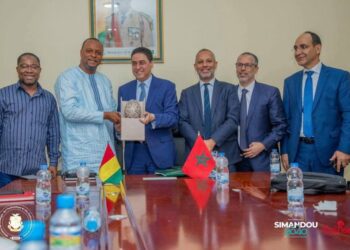 Coopération Énergétique Guinée- Maroc : Le ministre Aboubacar Camara a reçu en audience le secrétaire d&rsquo;État Marocain au Commerce