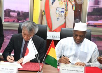 Coopération bilatérale : Signature d’échanges de notes entre la Guinée et le Japon avec une enveloppe de 400 millions de yens, soit six milliards huit cent millions de francs guinéens