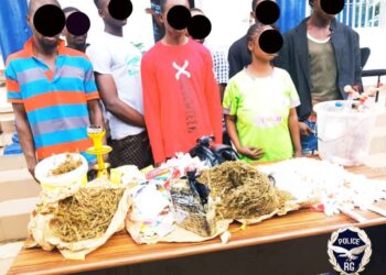 Lutte contre la drogue à Boffa: la Police a arrêté 13 personnes avec plus de 1 000 boules de chanvre indien 