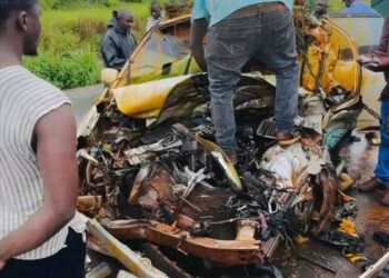 Kindia: Un accident de la circulation a fait plusieurs dégâts matériels et des blessés graves