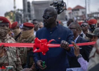 Infrastructures routières: le Président Mamadi DOUMBOUYA a inauguré l&rsquo;échangeur de Bambéto 