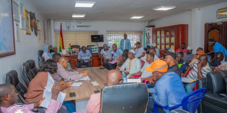 Assainissement de Conakry: le Ministère de l’Hydraulique et des Hydrocarbures poursuit l&rsquo;évaluation de la gestion des déchets solides dans la commune de Matoto 