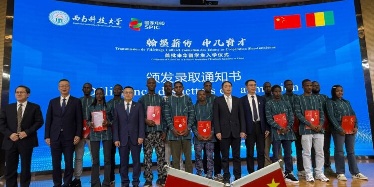 Chine: les premiers étudiants Guinéens ont été accueillis par la Southwest University of Science and Technology