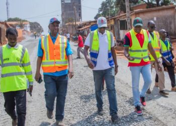 Conakry: visite et contrôle des chantiers routiers sur plusieurs sites stratégiques