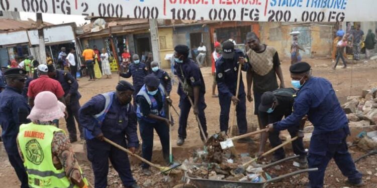 Marché du KM36: la Police mobilisée pour assainir les lieux déguerpis