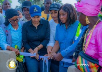 Kindia: le Ministère de l’Assainissement, de l’Hydraulique et des Hydrocarbures a inauguré deux forages dans la sous-préfecture de Wolya