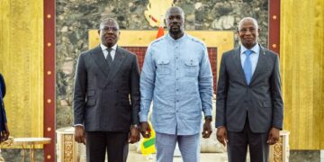Palais Mohamed V: le Président Mamadi Doumbouya a reçu en audience le Premier ministre de la Guinée-Bissau en visite en Guinée