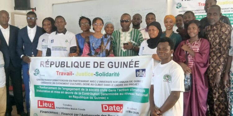 Action climatique en Guinée : GreenTransformation2050 et l’Université Kofi Annan mobilisent et positionnent les étudiants comme acteurs clés face aux enjeux climatiques