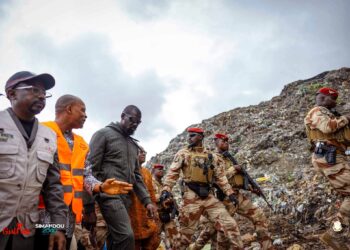 Visite du Président  Mamadi Doumbouya à la décharge de Dar-Es-Salam après le drame